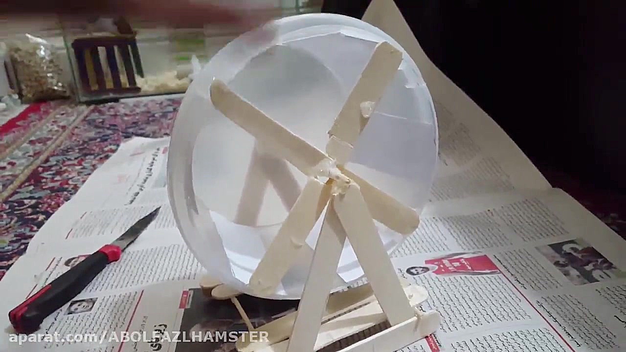 آموزش ساخت چرخ و فلک همستر با...