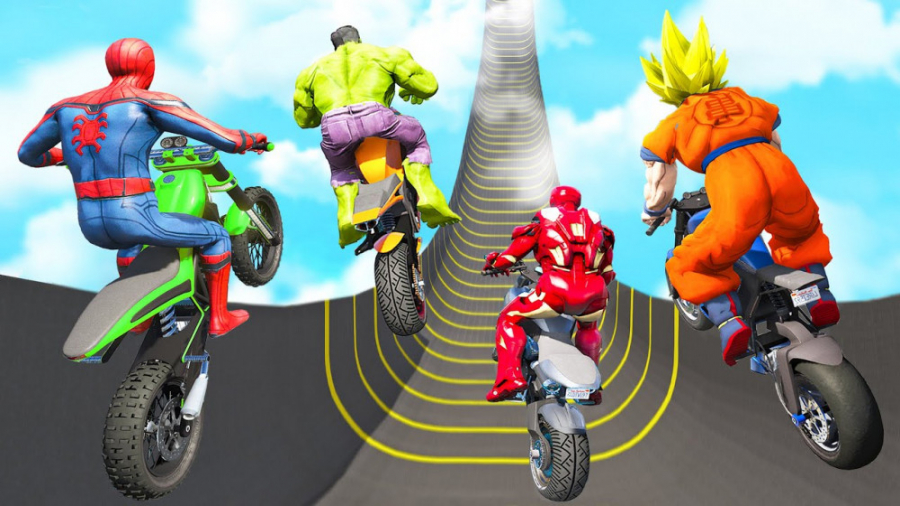 چالش رمپ ابر قهرمانان ، هالک و...