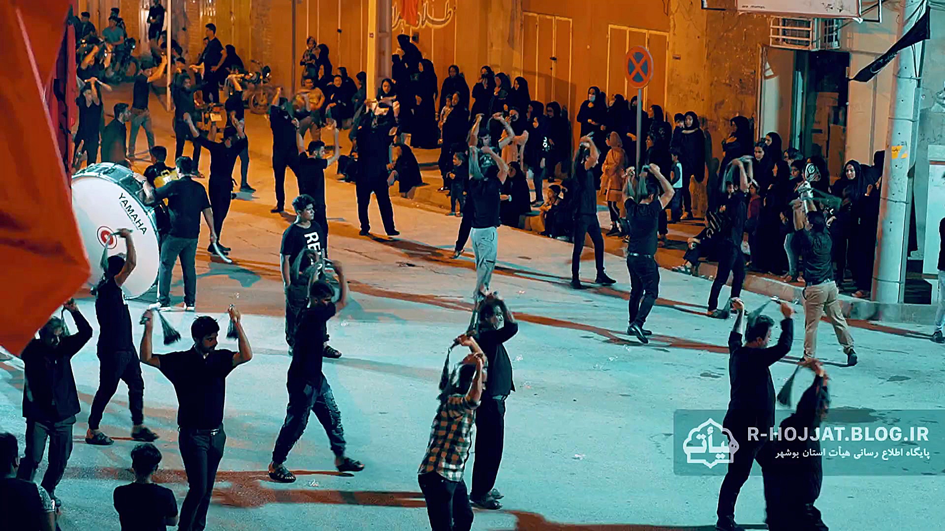 زنجیرزنی شب پنجم محرم هیئت متو...