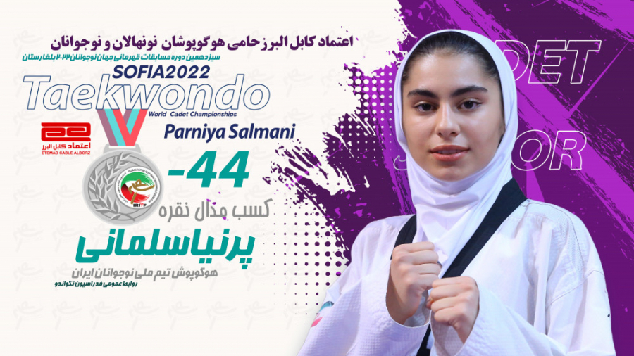 مدال نقره پرنیا سلیمانی | تکوا...