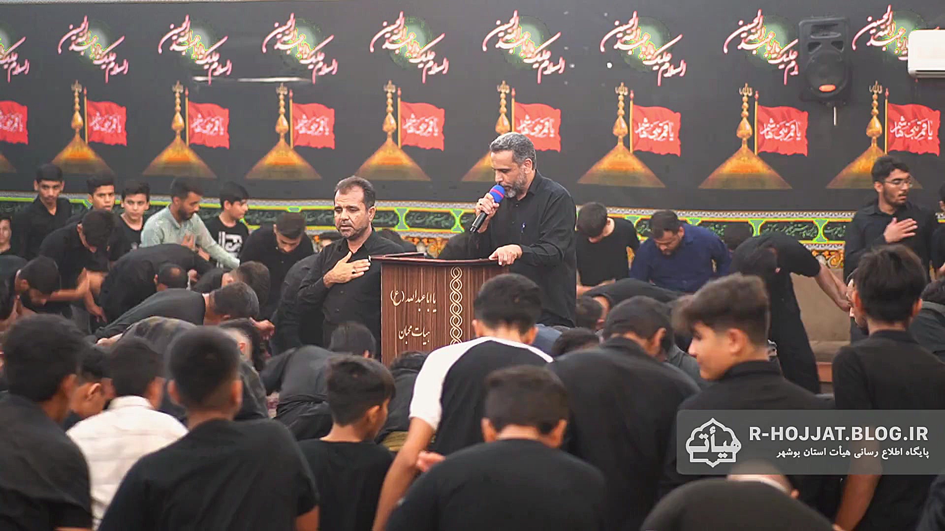 سینه زنی شب ششم هیئت محبان اهل...