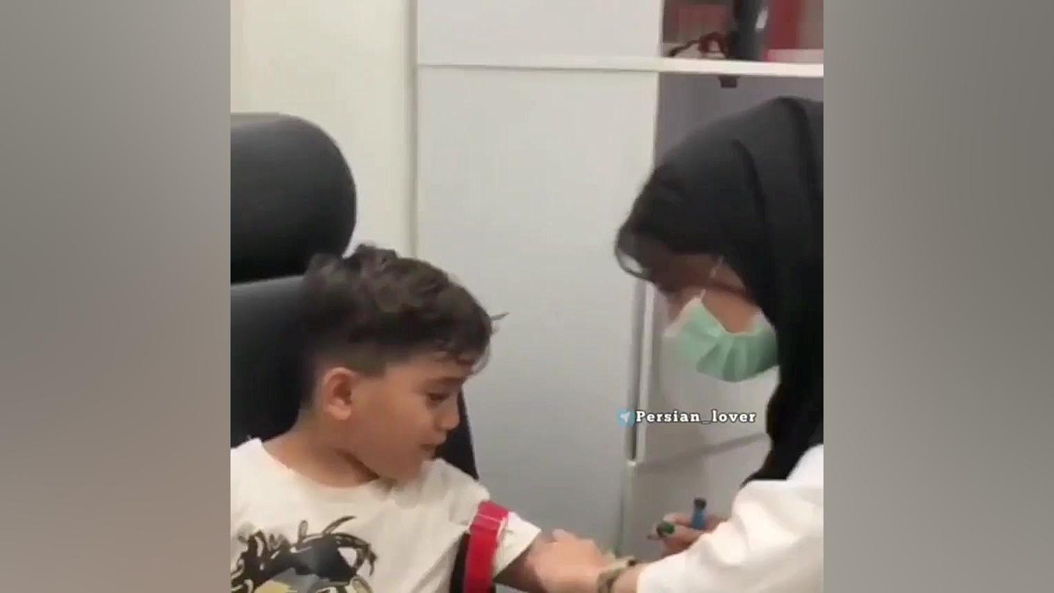 ترس خفن ناک از آمپول.ببینین چی...