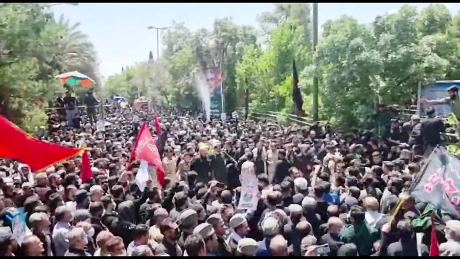 مراسم تدفین شهید اسکندری در گل...