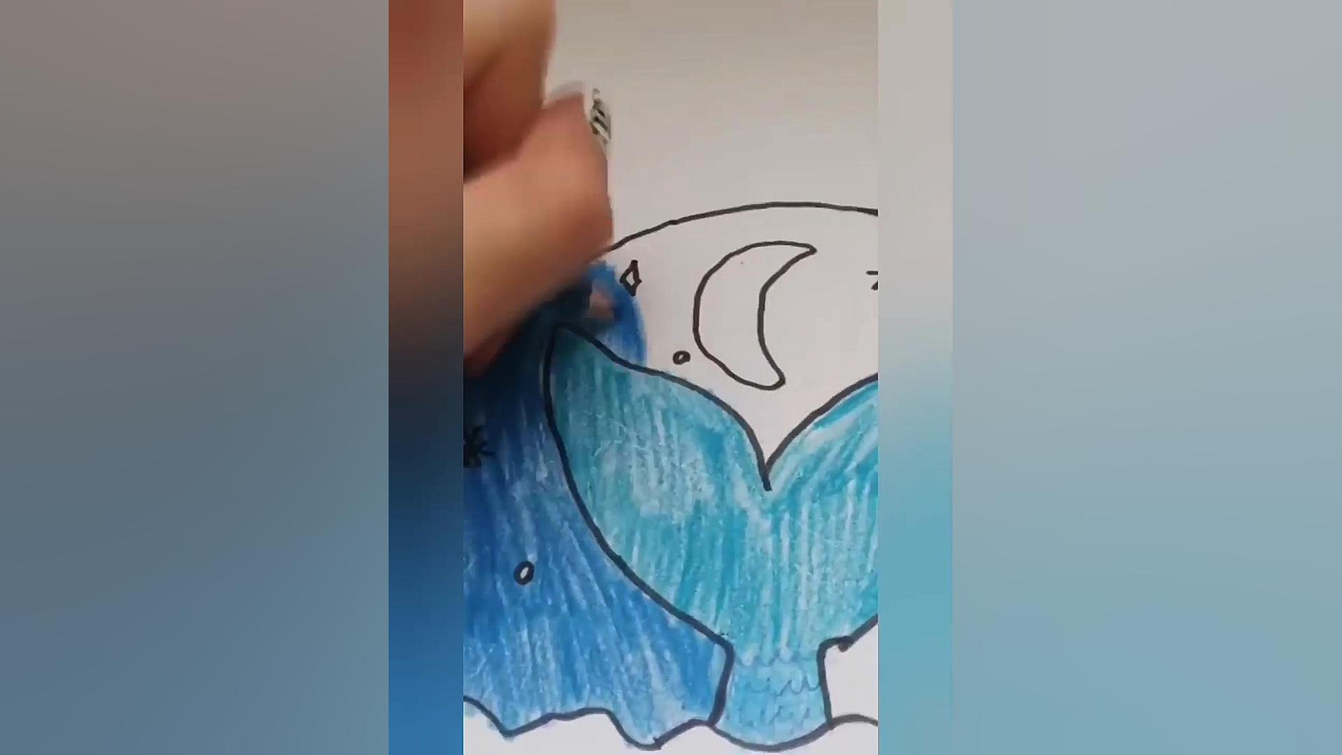 آموزش نقاشی با مداد رنگی (دم پ...