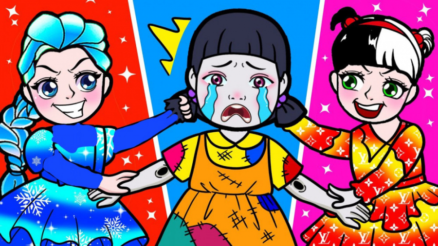 عروسک کاغذی | بازی ماهی مرکب ض...