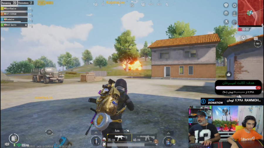 کوشا در میان بارانی از از خمپا...