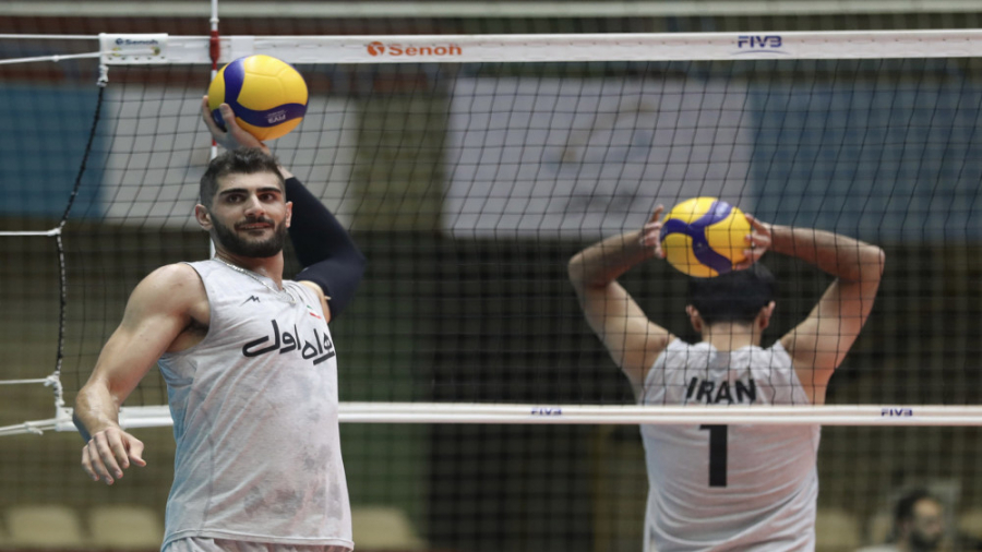آخرین تمرین مردان والیبال ایرا...