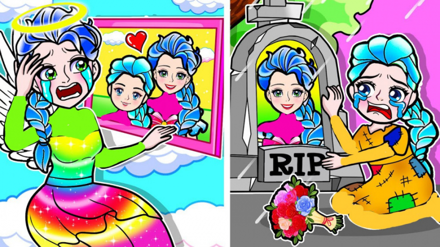 ایده کارتونی السا فروزن  دختر...