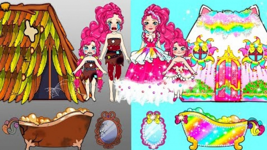 عروسک های کاغذی  تزئین خانه پو...