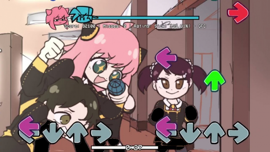 اف ان اف توی بوی  انیا و دیمین...