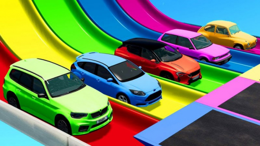 کارتون ماشین های رنگی : عبور ا...