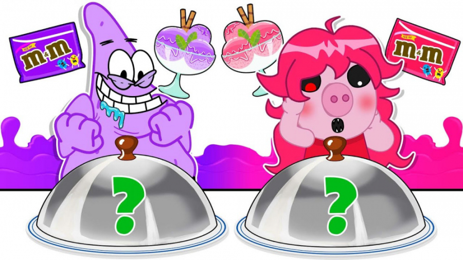 چالش غذا پاتریک  موکبانگ بنفش...