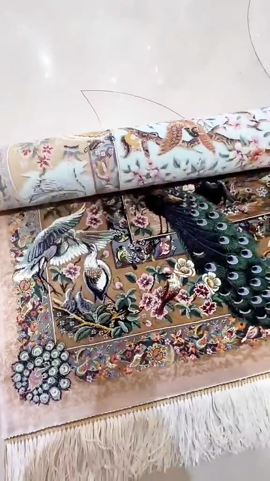 فرش ابریشم دستباف | Persian Handmade Silk Carpet