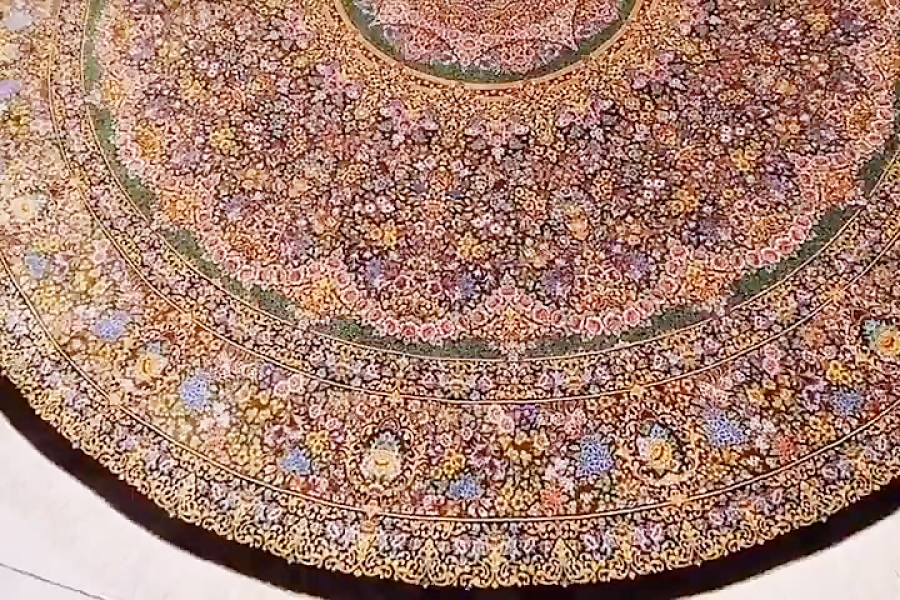 Iranian Handmade Full Silk Carpet | فرش تمام ابریشم دستباف قم