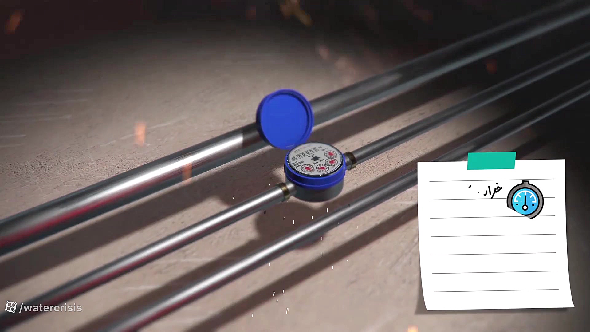 در هنگام ترکیدگی لوله، قطع آب...