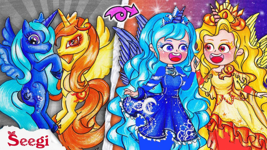 ایده کارتونی باربی  تبدیل پونی...