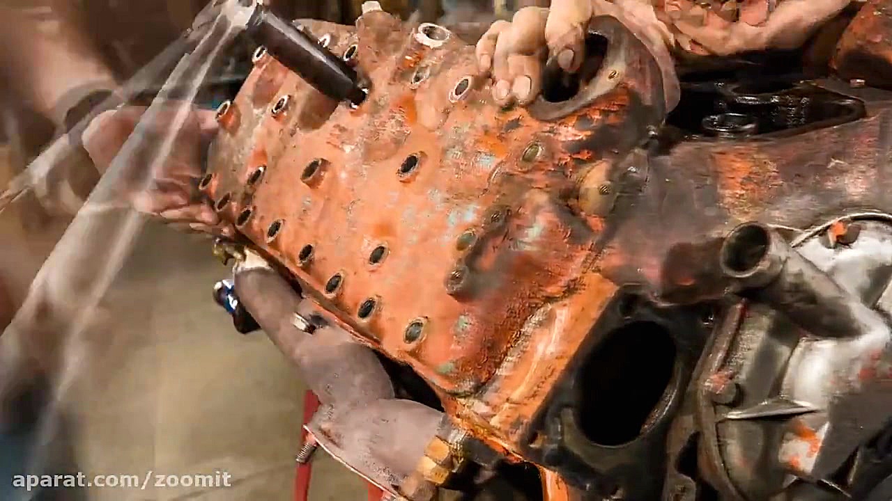 بازسازی پیشرانه هشت سیلندر فور...