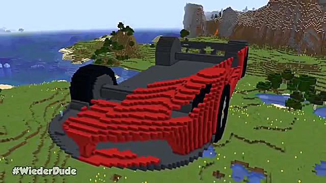 ماشین مسابقه ای در ماینکرافت!!...