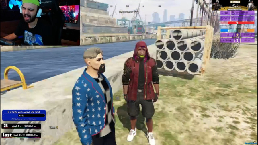 با ماشین افتادم تو دریا جی تی...