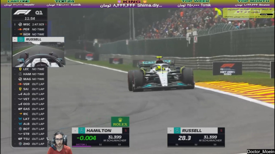 تعیین خط فرمول یک بلژیک 2022