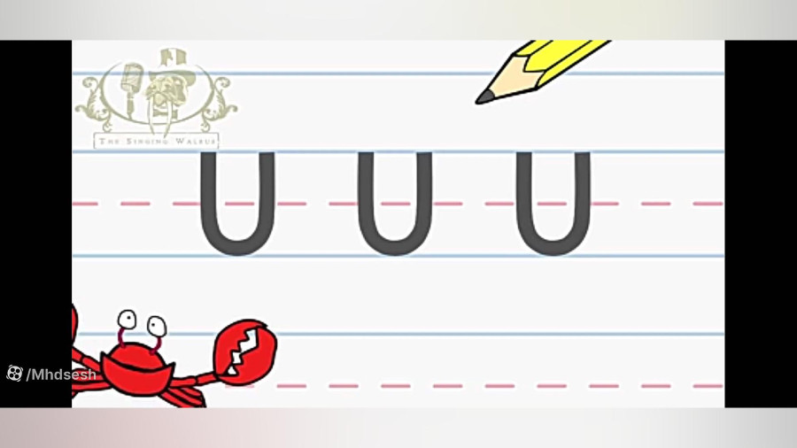 How to write letter u