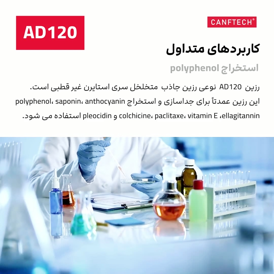 معرفی رزین جاذب پلیمری AD120