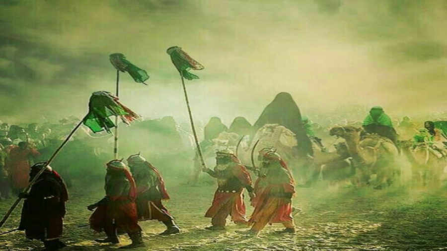 سلام بر او که بر فراز نیزه ها...