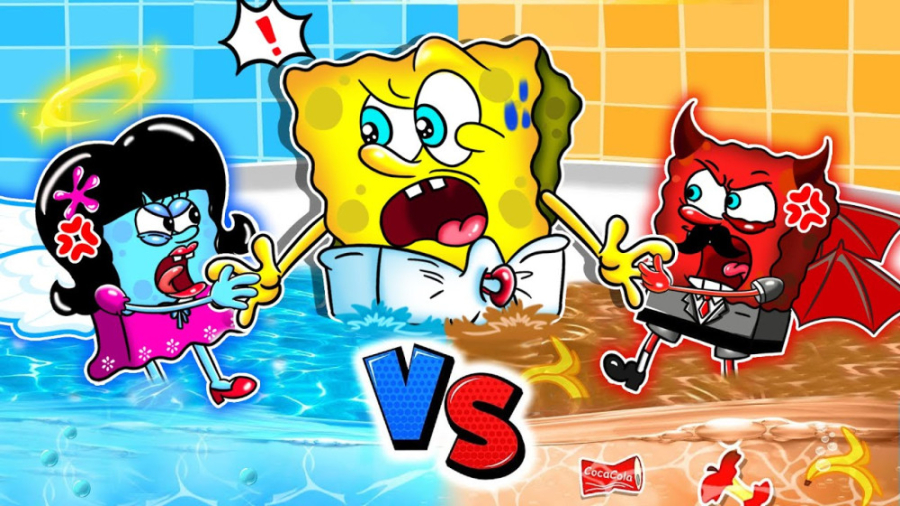 کارتون باب اسفنجی ، چالش مامان...