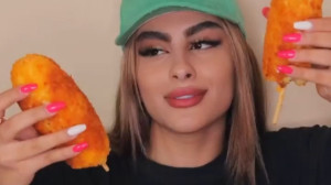 چالش غذا خوری چالش آسمر مونا ف...