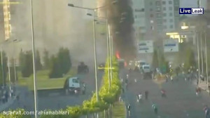 انفجار بمب جنگنده اف 16 در کود...