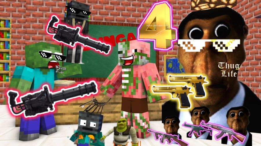 ماینکرافت مدرسه هیولا ها قسمت...