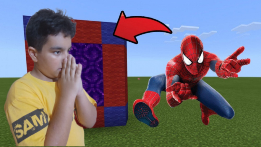 پورتال اسپایدر من در مانکرافت...