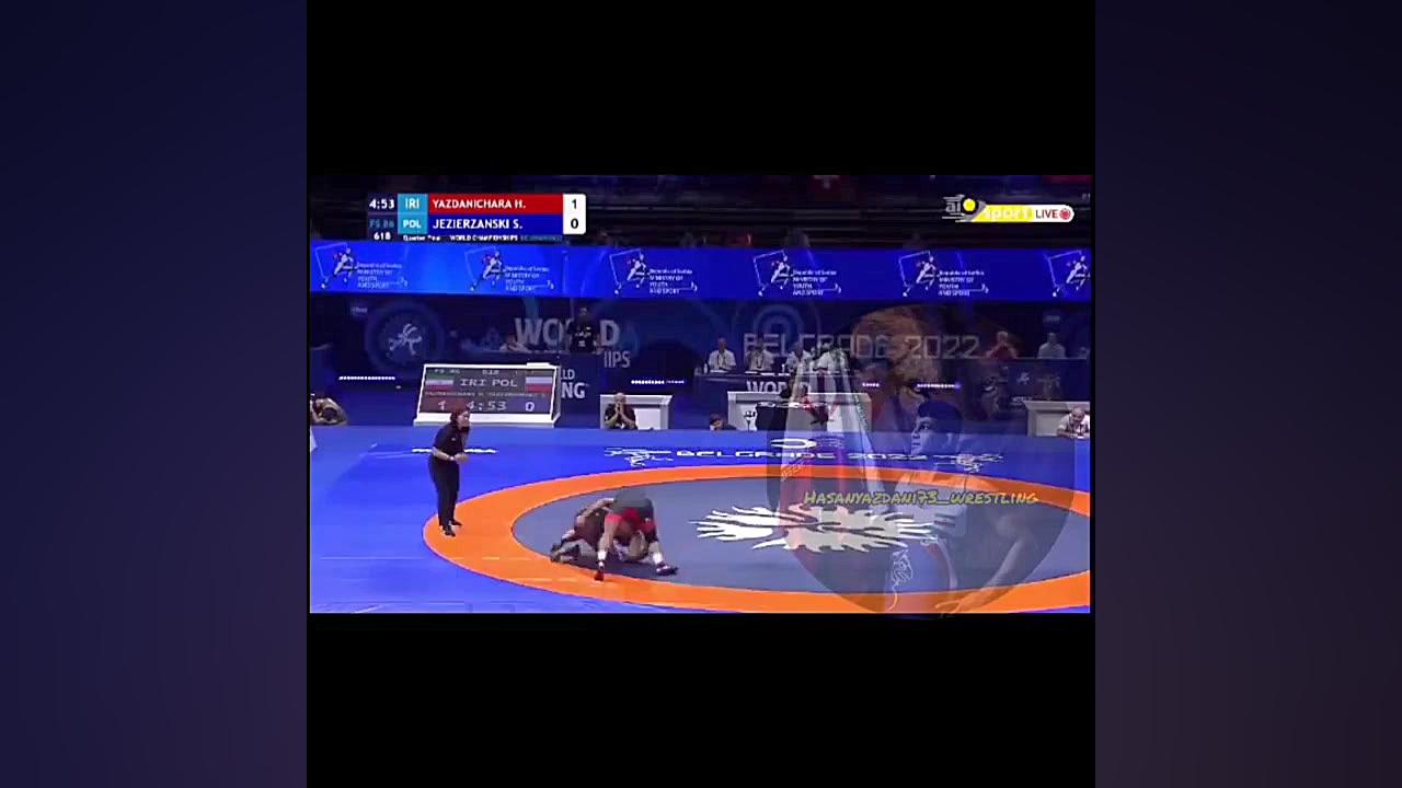 کشتی حسن یزدانی در صربستان