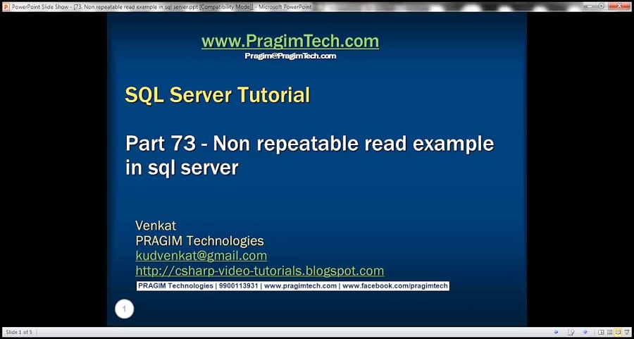 Non repeatable read example in sql server