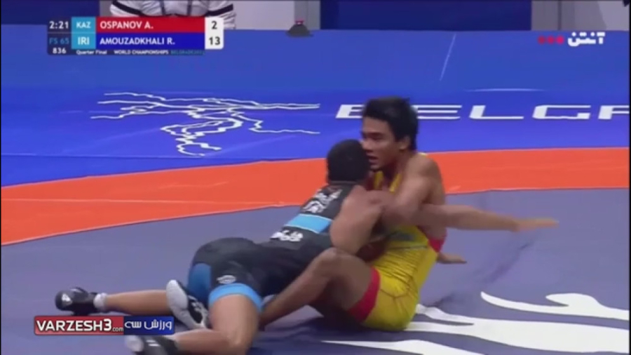 کشتی جذاب و دیدنی رحمان عموزاد...