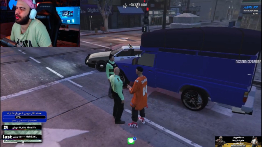 جی تی ای گشت زنی پلیس و نیسان...