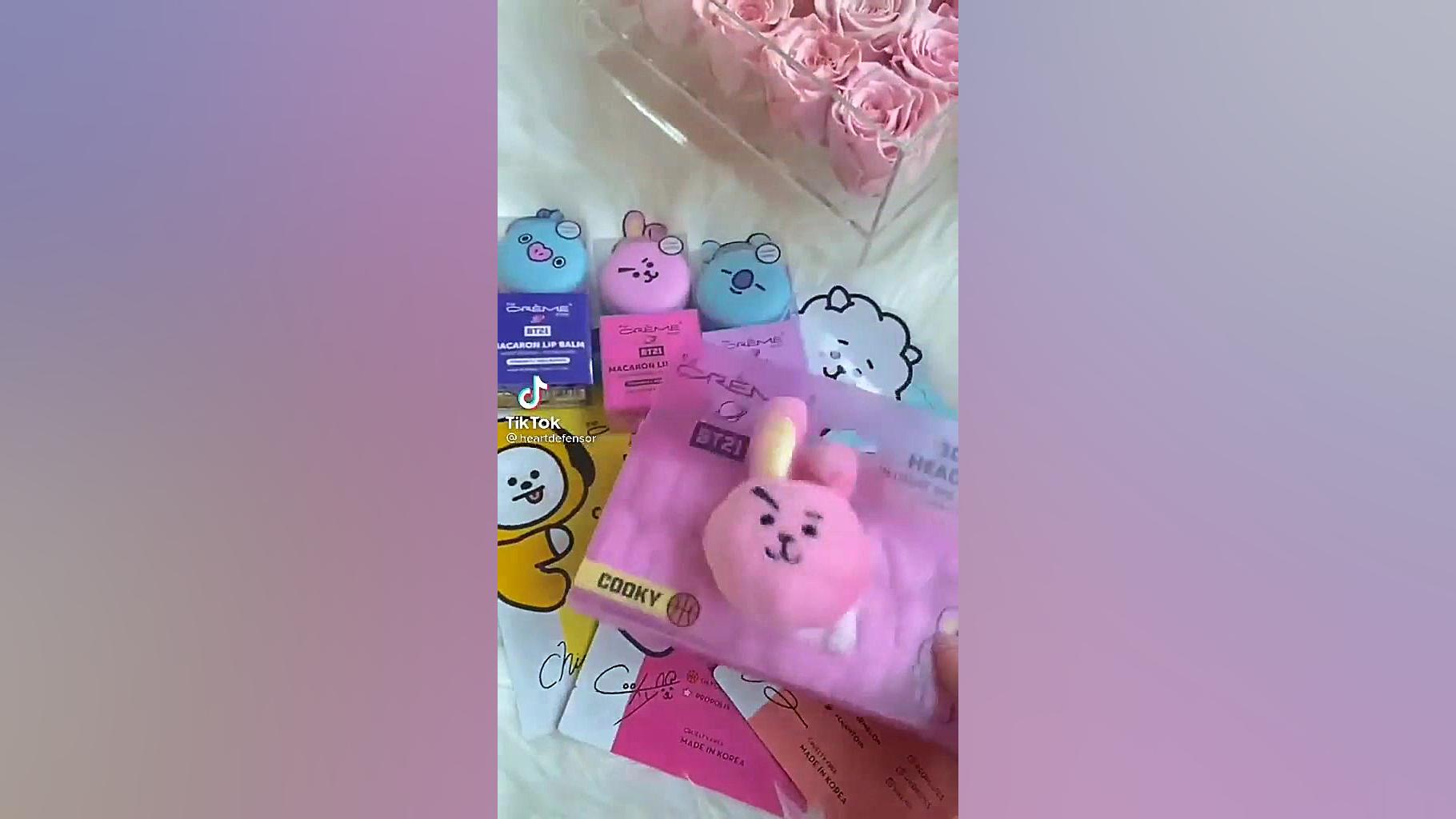 چیدمان وسایل کیوت BTS