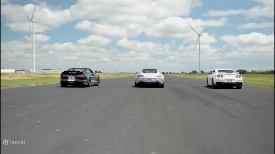 درگ شلبی GT500 با مرسدس AMG GT...