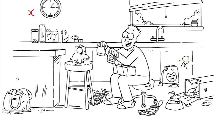 انیمیشن کوتاه "گربه سیمون...