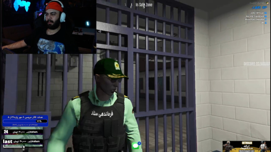 جی تی ای پلیس و متهم در زندان...