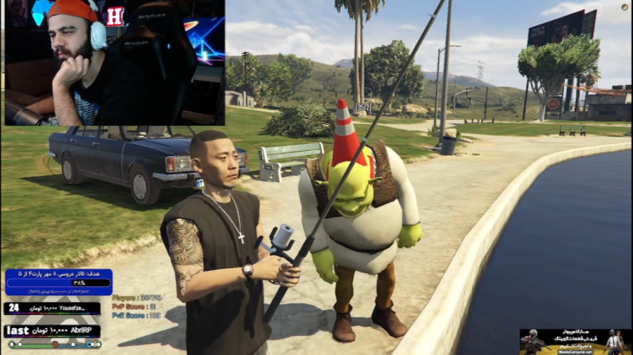 جی تی ای ماهی گیری با اقای شرک...