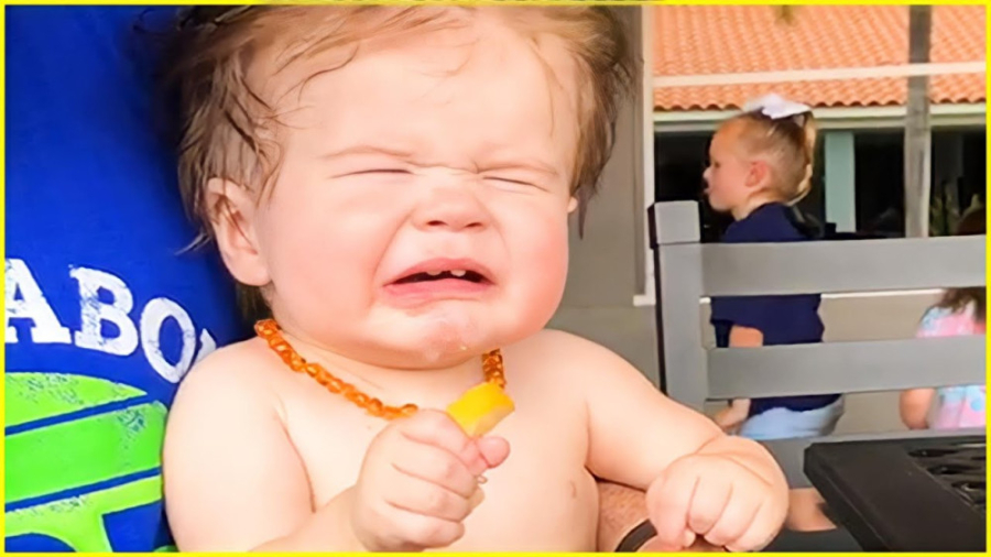 بهترین ویدیو از خوردن لیمو برا...