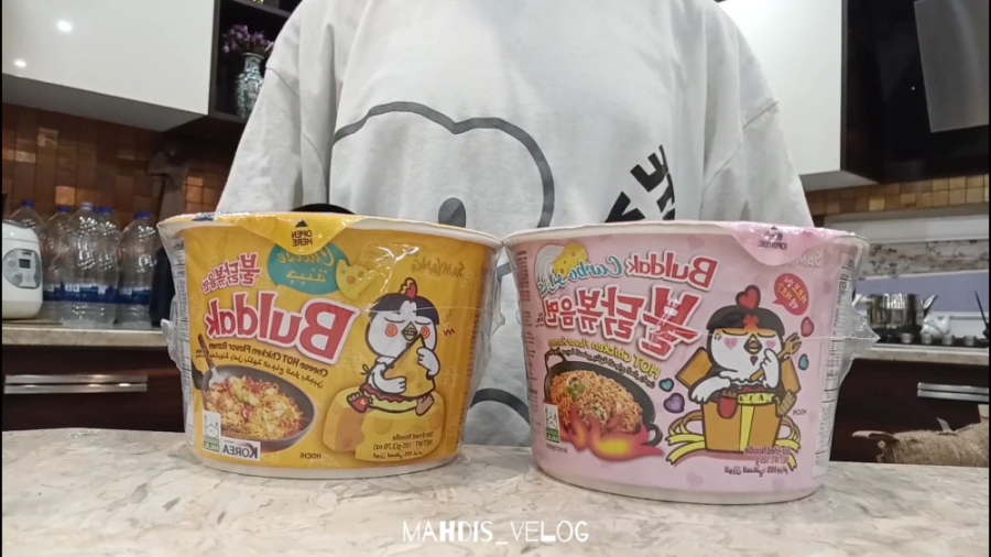 تست نودل کاسه ای کره ای پنیری...