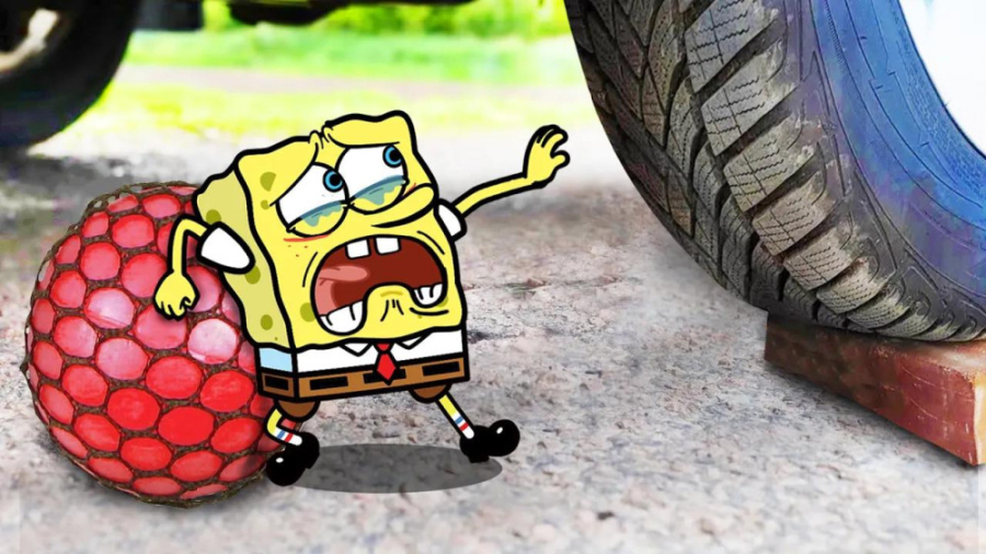 له کردن وسایل کیوت زیر چرخ ماش...