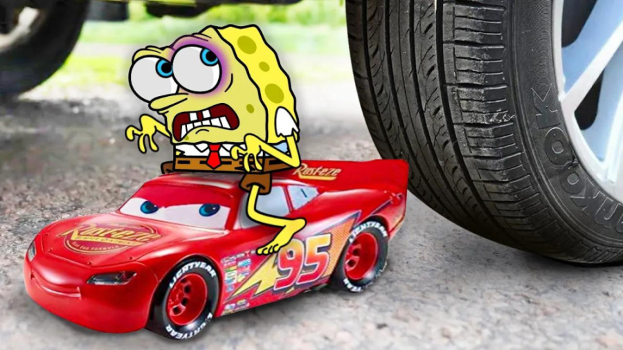 له کردن وسایل کیوت زیر چرخ ماش...