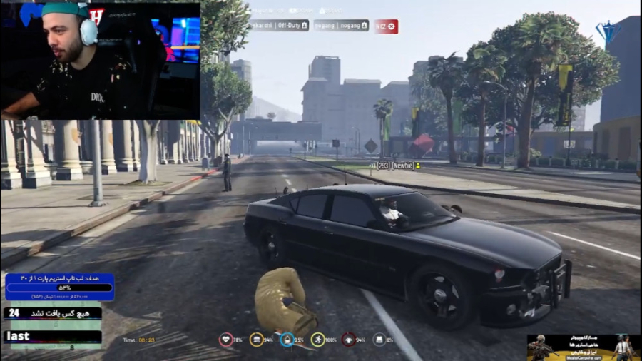 جی تی ای مامور fbi مارو با ماش...