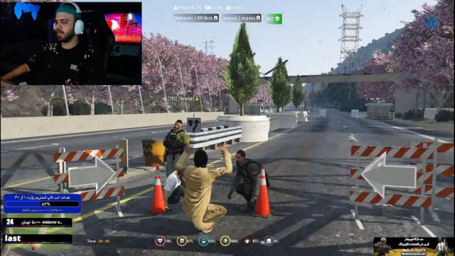 جی تی ای ایست بازرسی پلیس مارو...