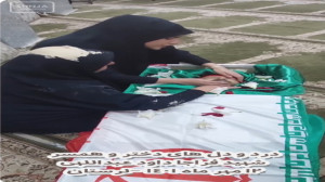استوری وداع دختر و همسر شهید ا...