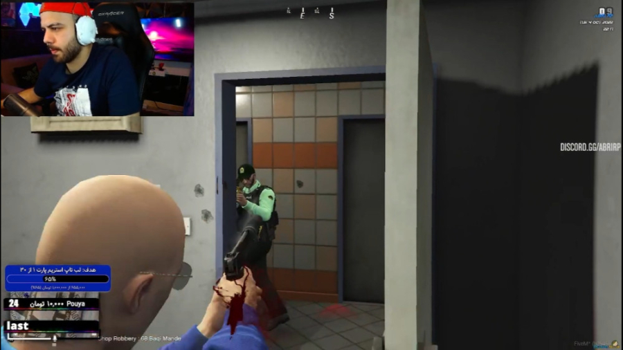 جی تی ای درگیری پلیس با دزد ها...