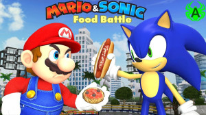 چالش غذا ماریو و سونیک  پارت 4